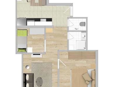 Apartment, shower, toilet