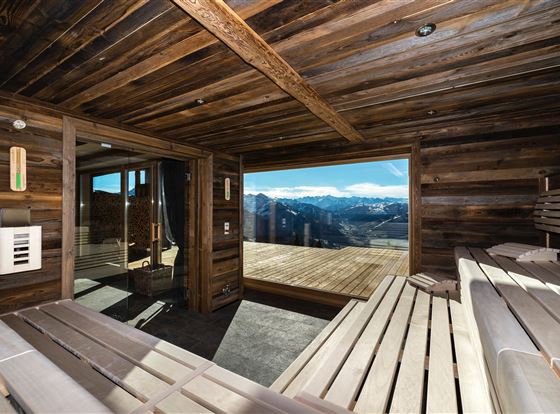 Saunablick Berggasthof BichlAlm Kitzbühel