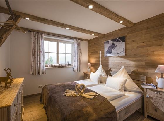 Chalet Alpenblick Schlafzimmer1