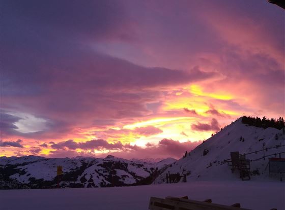 Früh morgens am Berg
