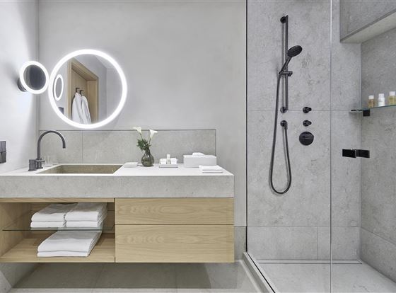 Hotel Weisses Rössl Deluxe Zimmer Badezimmer