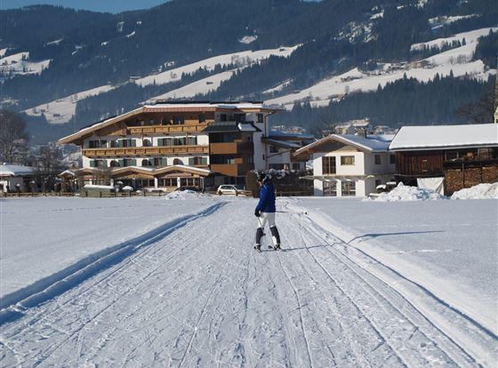 Schiabfahrt bis zum Haus