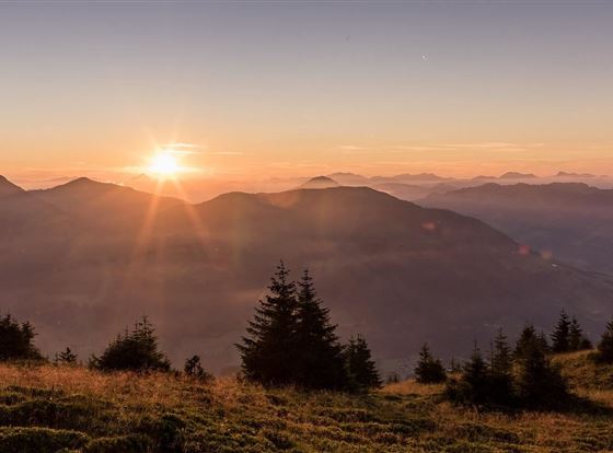 Sonnenuntergang in Kirchberg