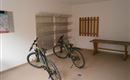 Closed hot and dry areas for shoes, skis, bikes on the ground floor!